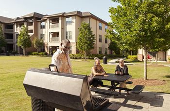 Community grilling area